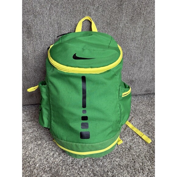 Nike Elite Pro Men's Basketball Backpack Oregon Green Yellow - Picture 1 of 11